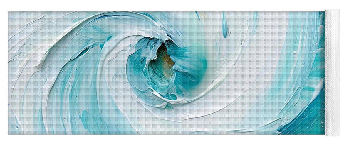 Seashell Yoga Mat featuring the digital art Swirl Art - Day At The Beach Art by Lourry Legarde