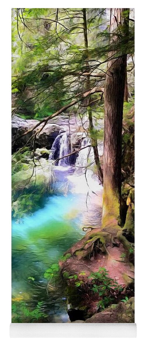Waterfall Yoga Mat featuring the photograph Sycamore Falls by Rachel Hannah