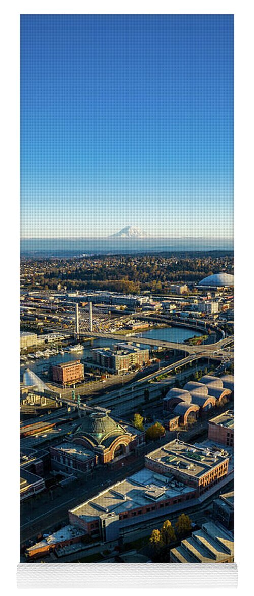 Drone Yoga Mat featuring the photograph Tacoma by Clinton Ward