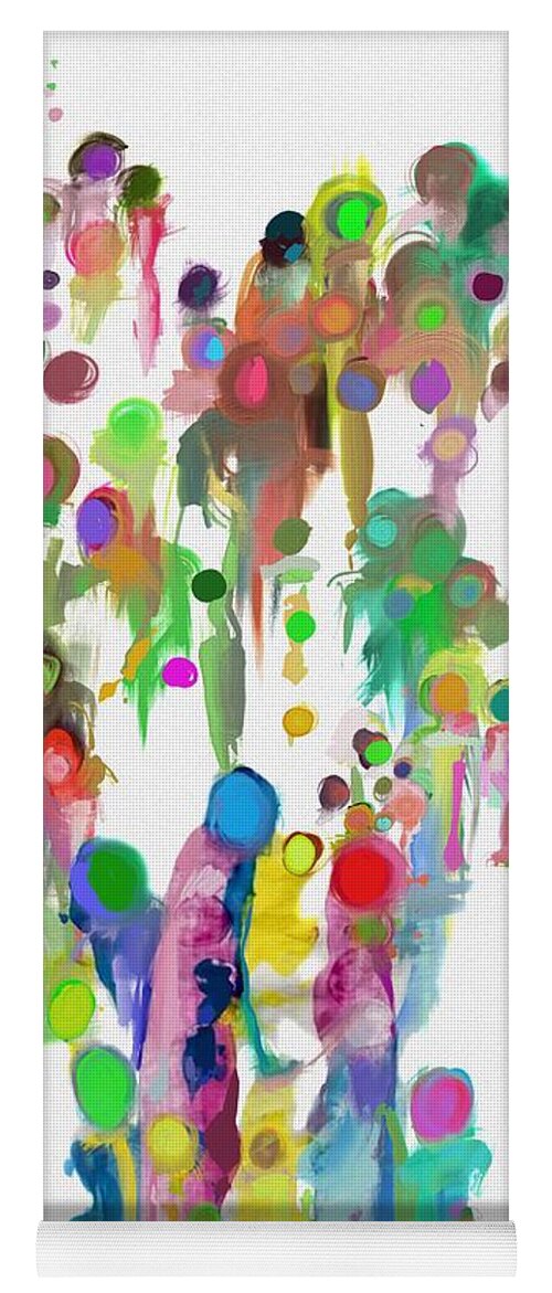 Impressionism Yoga Mat featuring the mixed media Take refuge by Mark Tonelli