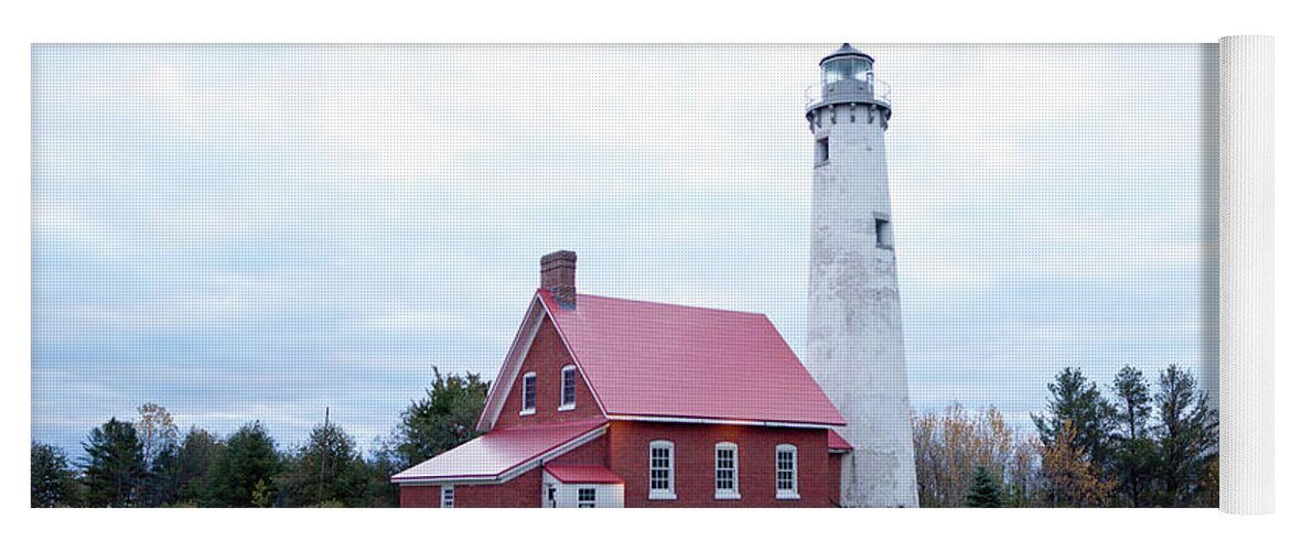 Tawas Yoga Mat featuring the photograph Tawas Point Lighthouse by Rich S