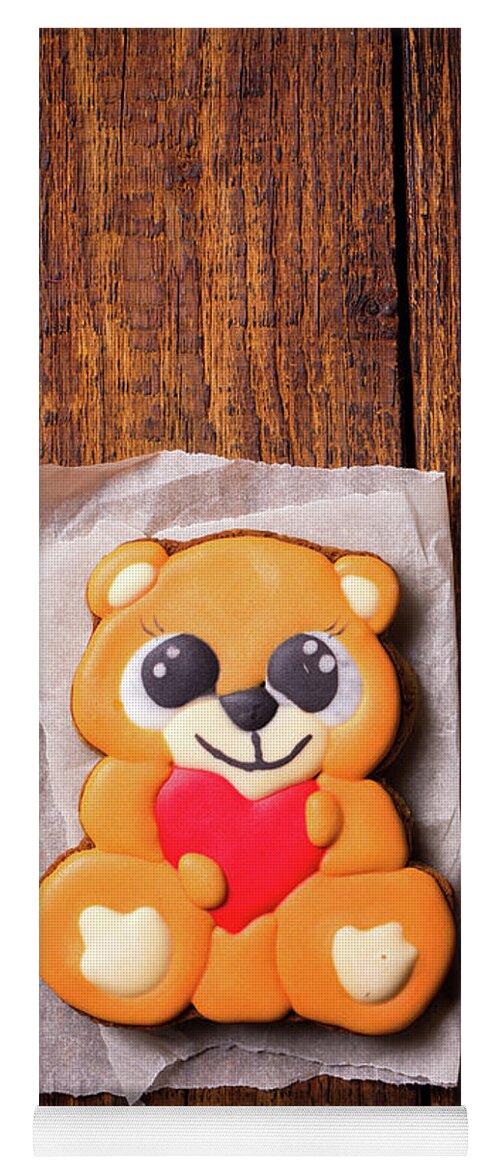 Gingerbread Yoga Mat featuring the photograph Teddy bear by Iuliia Malivanchuk by Iuliia Malivanchuk