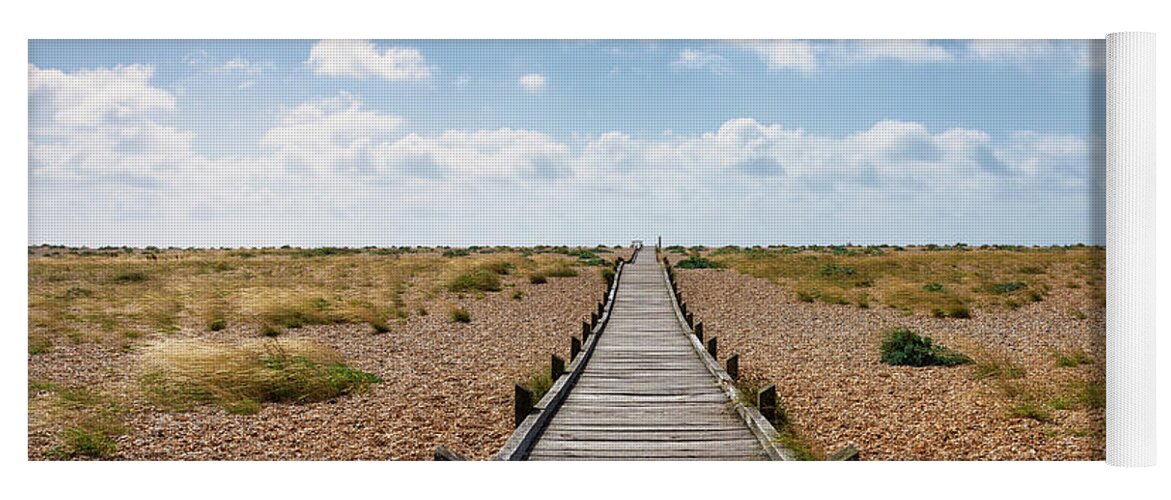 Boardwalk Yoga Mat featuring the photograph The boardwalk landscape by Steev Stamford