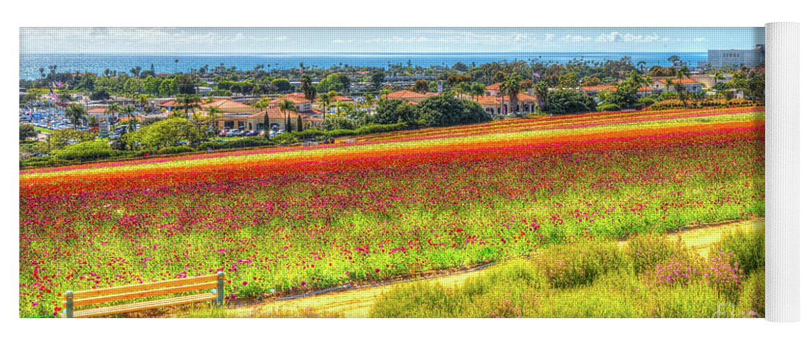California Yoga Mat featuring the photograph The Carlsbad Flower Fields by David Levin