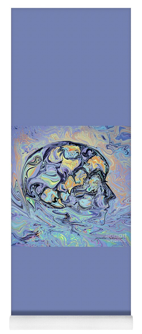Creativity Yoga Mat featuring the digital art The Creative Mind by Jacqueline Shuler