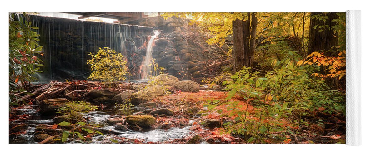 Ice Lake Park Yoga Mat featuring the photograph The Creek at Ice Lake Park by Jason Fink