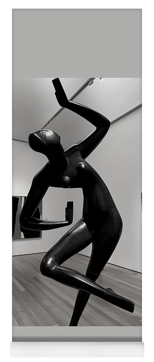 Sculpture Yoga Mat featuring the photograph The Dancer in the Dark by Lee Darnell