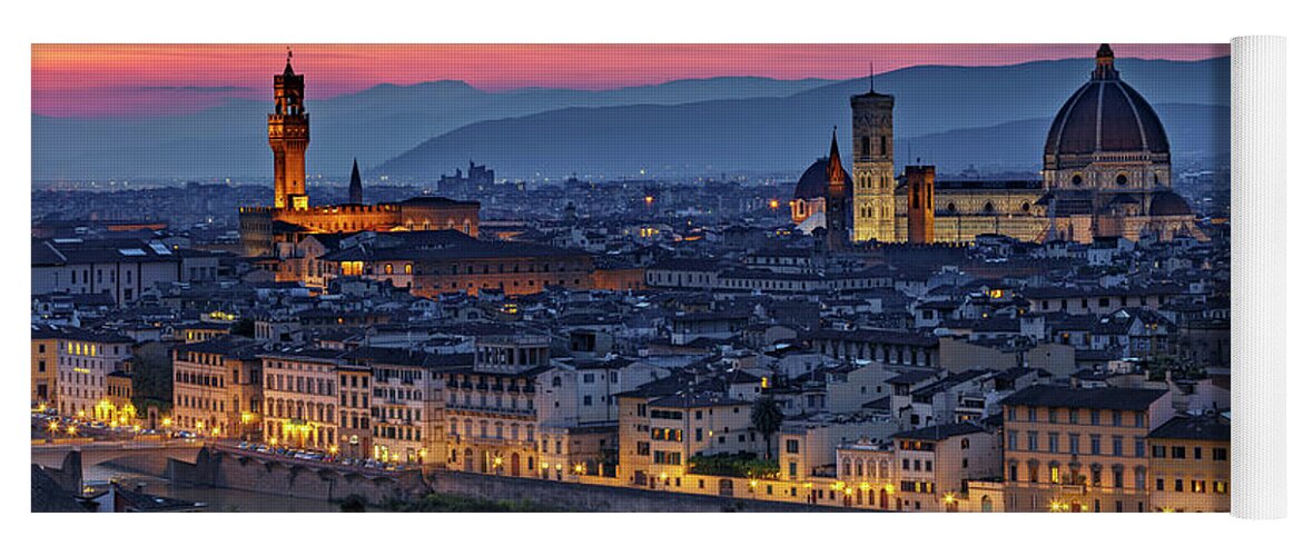 Gary Johnson Yoga Mat featuring the photograph The Duomo in Florence, Italy by Gary Johnson