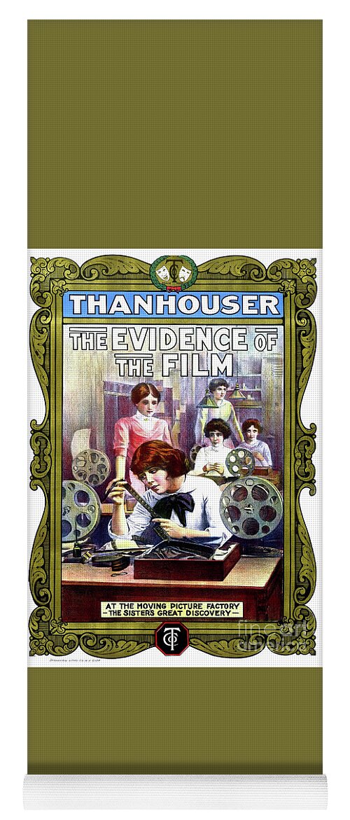 The Evidence Of The Film Yoga Mat featuring the photograph The Evidence of the Film by Thanhouser Company