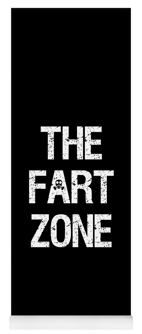 Funny Yoga Mat featuring the digital art The Fart Zone by Flippin Sweet Gear