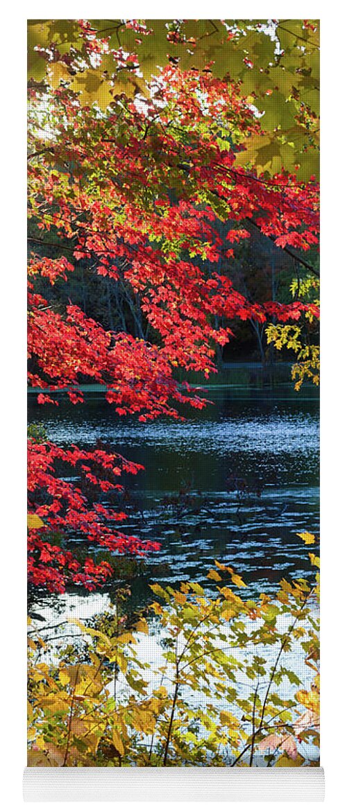 Fall Foliage Yoga Mat featuring the photograph The Glory of a New England Autumn by Anita Pollak