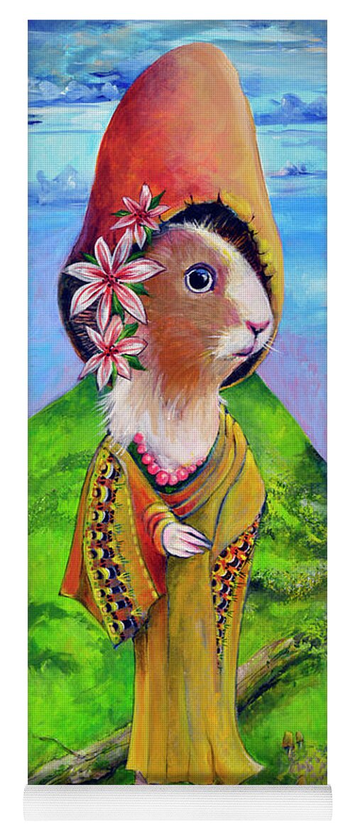 Guinea Pig Yoga Mat featuring the painting The Guide by Shelly Wilkerson