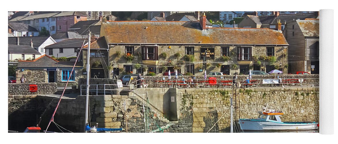 The Harbour Inn Yoga Mat featuring the photograph The Harbour Inn Porthleven by Terri Waters