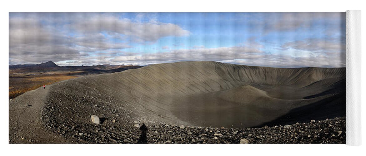 Iceland Yoga Mat featuring the photograph The Hverfell or Hverfjall crater by RicardMN Photography