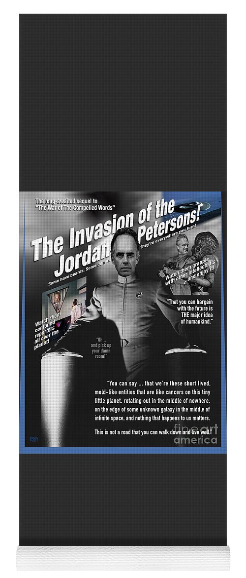 Jordan Peterson Yoga Mat featuring the digital art The Invasion of the Jordan Petersons by Brian Watt