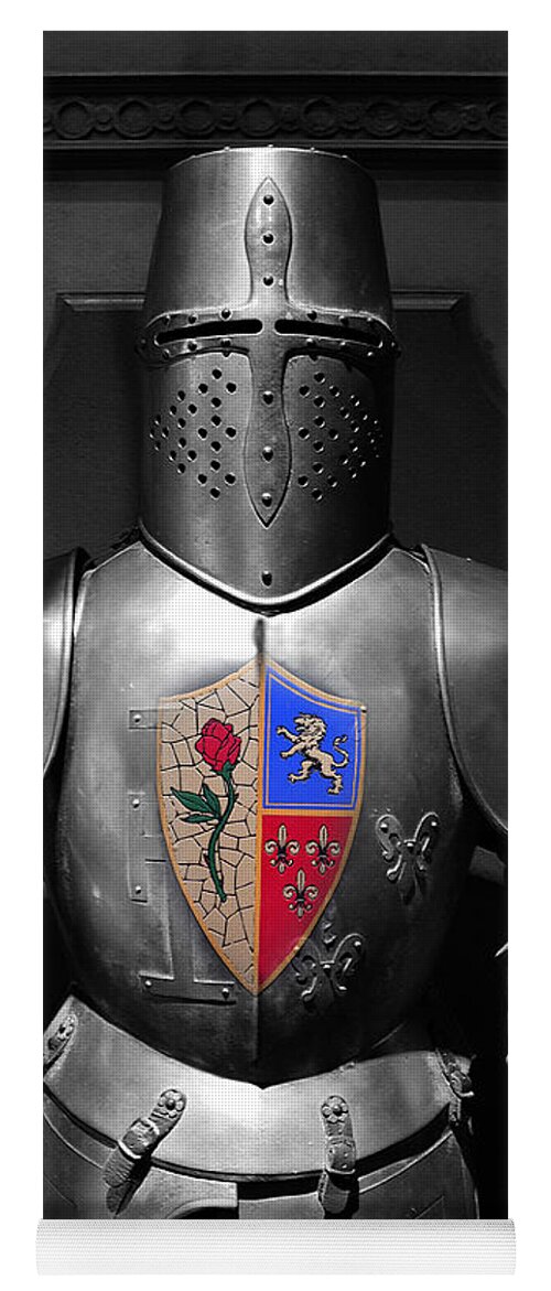 Knight Yoga Mat featuring the photograph The Knight of the Rose by David Lee Thompson