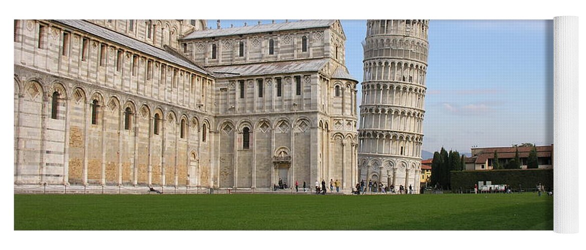 The Leaning Tower Of Pisa Yoga Mat featuring the photograph The Leaning Tower of Pisa by Regina Muscarella