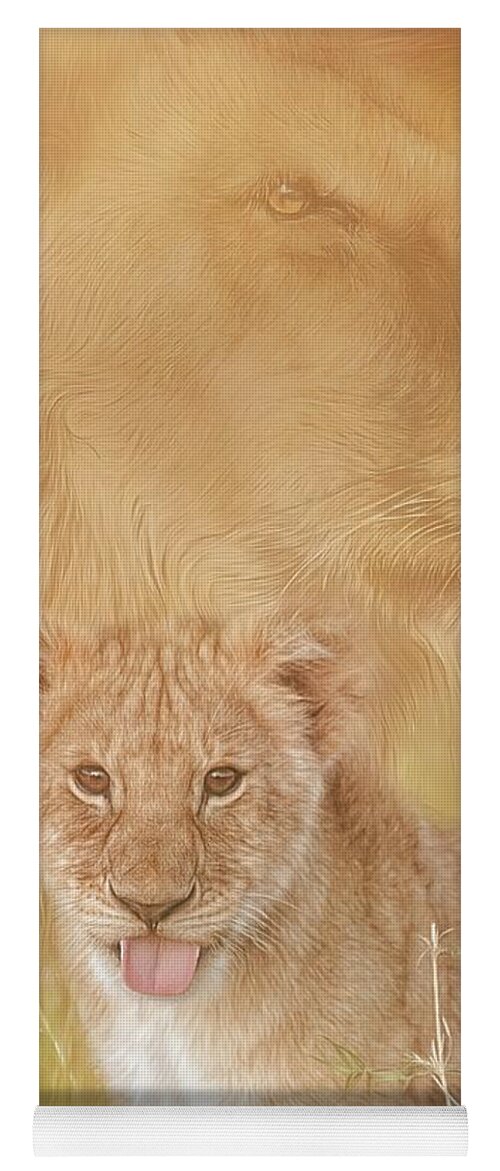Lion Yoga Mat featuring the photograph The Lion of Judah Arises by Marjorie Whitley