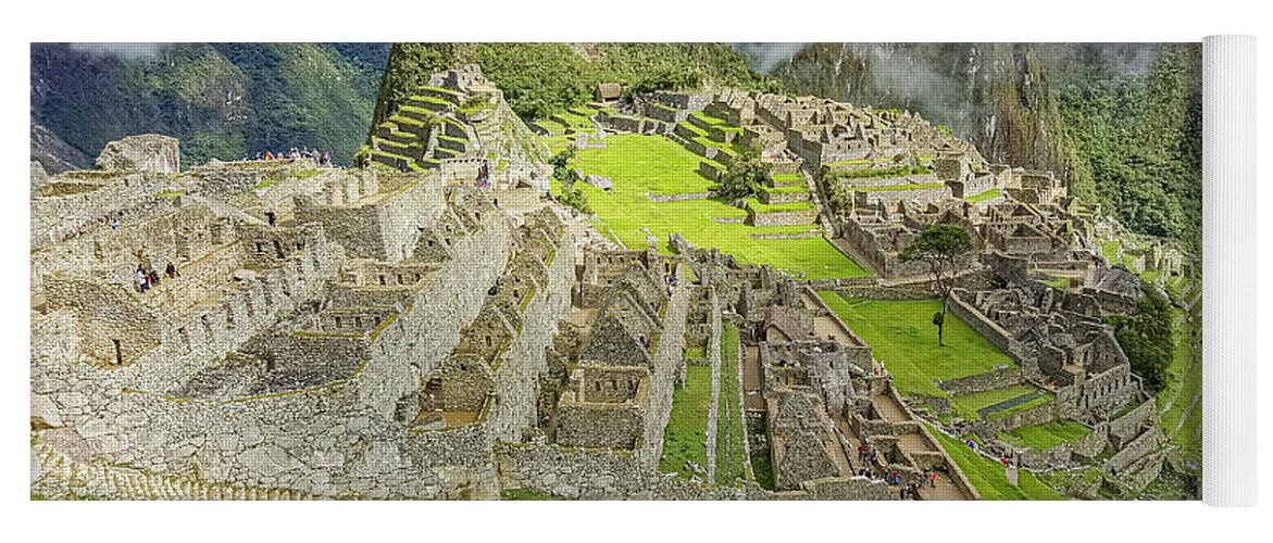 The Lost City Machu Picchu Yoga Mat featuring the photograph The Lost City Machu Picchu by Aydin Gulec