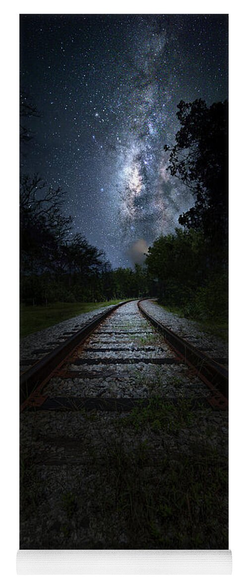 Milky Way Yoga Mat featuring the photograph The Milky Way Transit Authority by Mark Andrew Thomas
