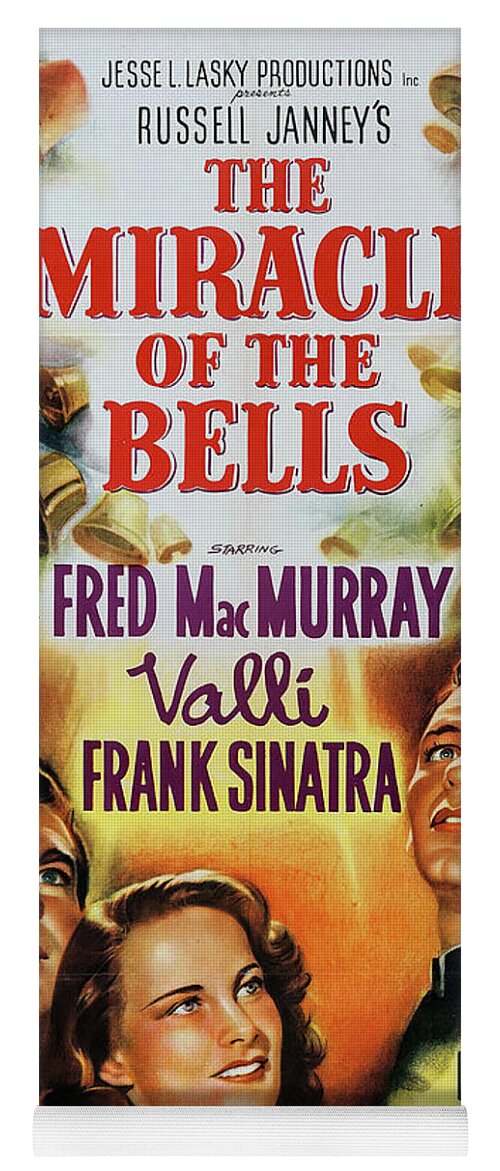 Synopsis Yoga Mat featuring the mixed media ''The Miracle of the Bells'', 1948 by Movie World Posters