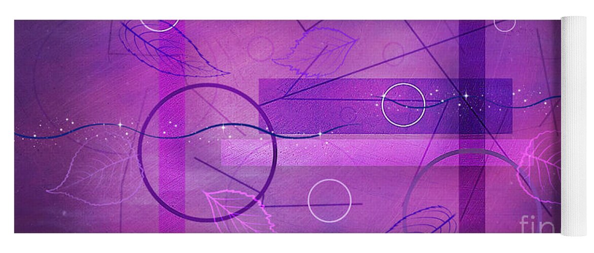 The Passage Of Time Yoga Mat featuring the digital art The Passage Of Time by Diamante Lavendar