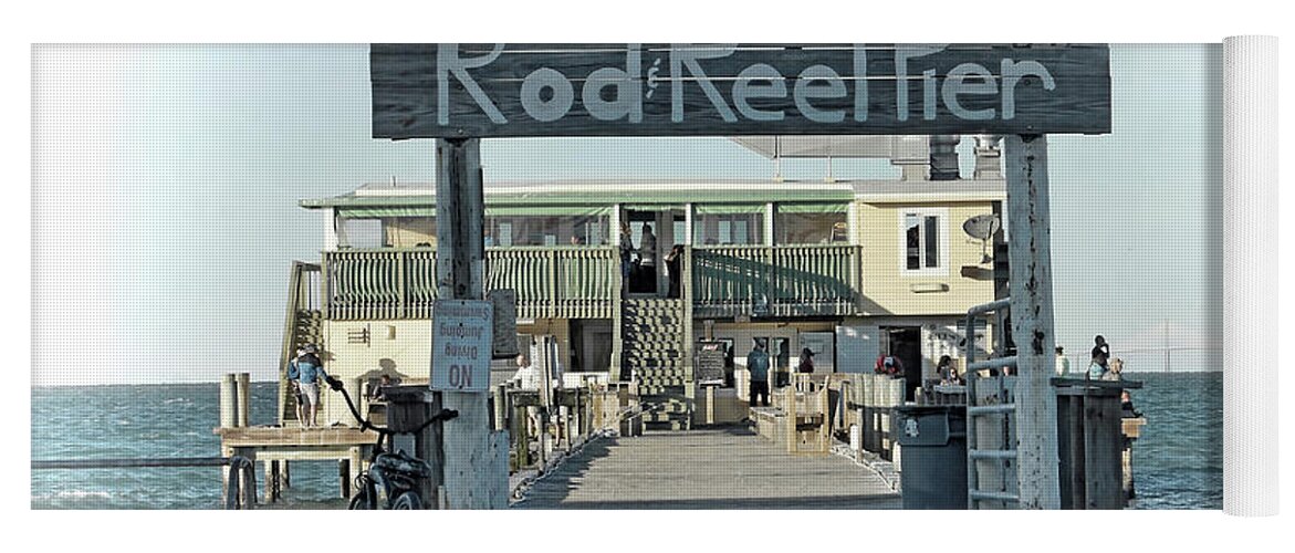 Rod And Reel Pier Yoga Mat featuring the photograph The Rod And Reel Pier by HH Photography of Florida