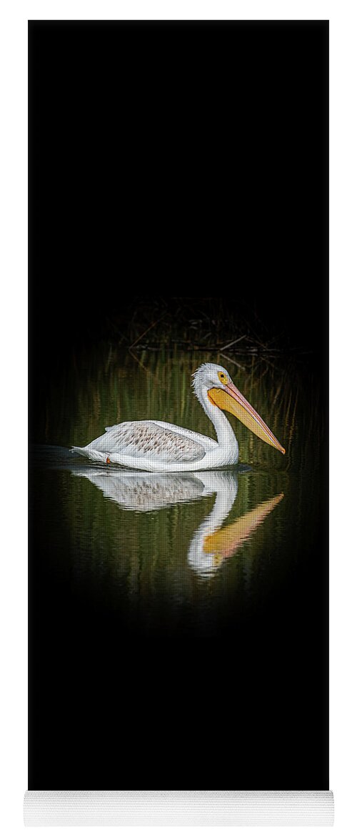 Pelican Yoga Mat featuring the photograph The Smiling Pelican by Len Bomba