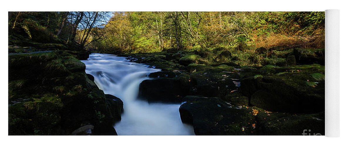 England Yoga Mat featuring the photograph The Strid, Wharfedale by Tom Holmes Photography