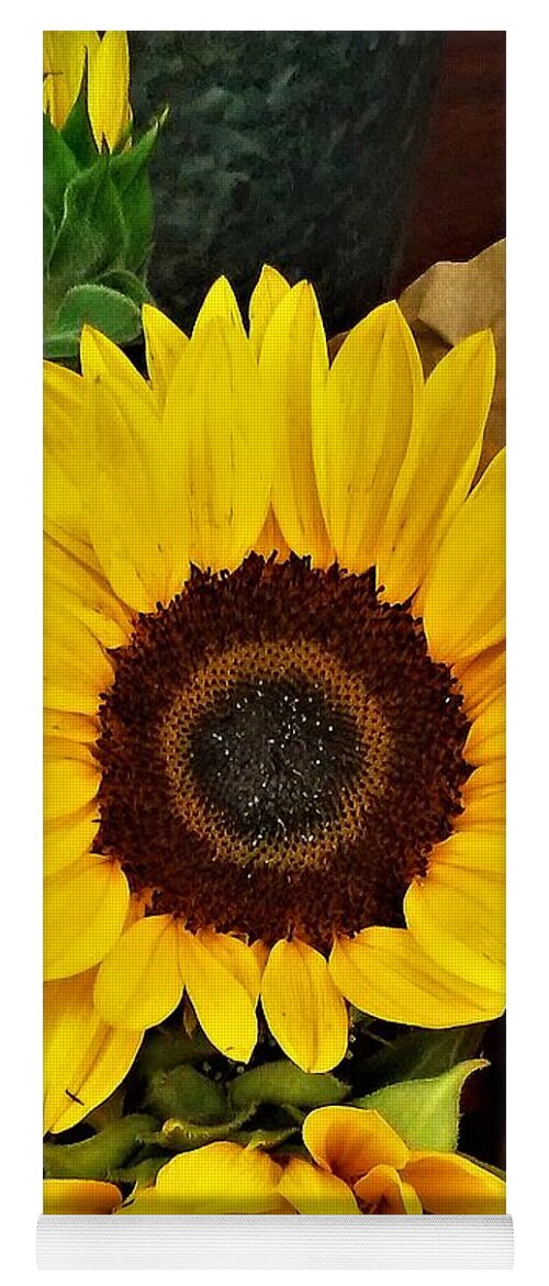 Sunflower Yoga Mat featuring the photograph The Sunflower by Andrew Lawrence