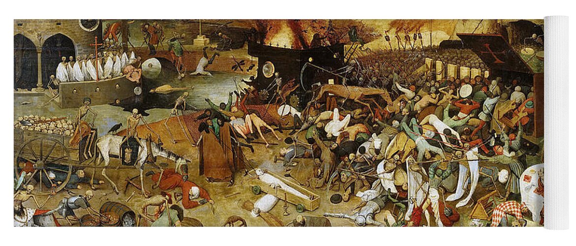 Netherlandish Painters Yoga Mat featuring the painting The Triumph of Death, circa 1562 by Pieter Bruegel the Elder