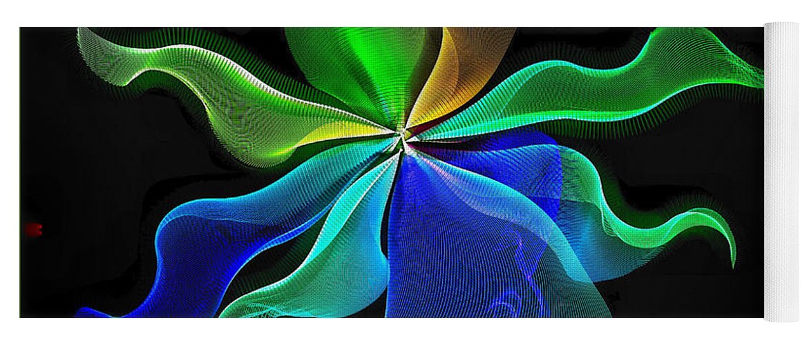 Abstract Yoga Mat featuring the photograph The Veils - Abstract - Series #5 by Barbara Zahno