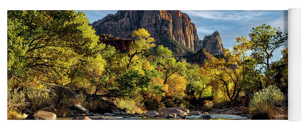 2020 Utah Trip Yoga Mat featuring the photograph The Watchman by Gary Johnson