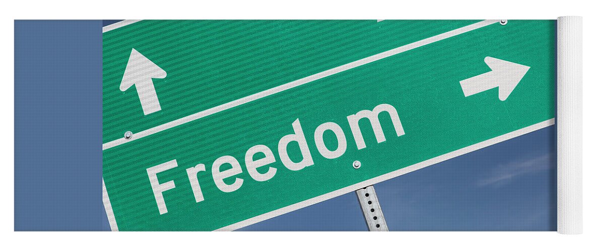 Freedom Yoga Mat featuring the photograph The Way to Freedom by Jim West