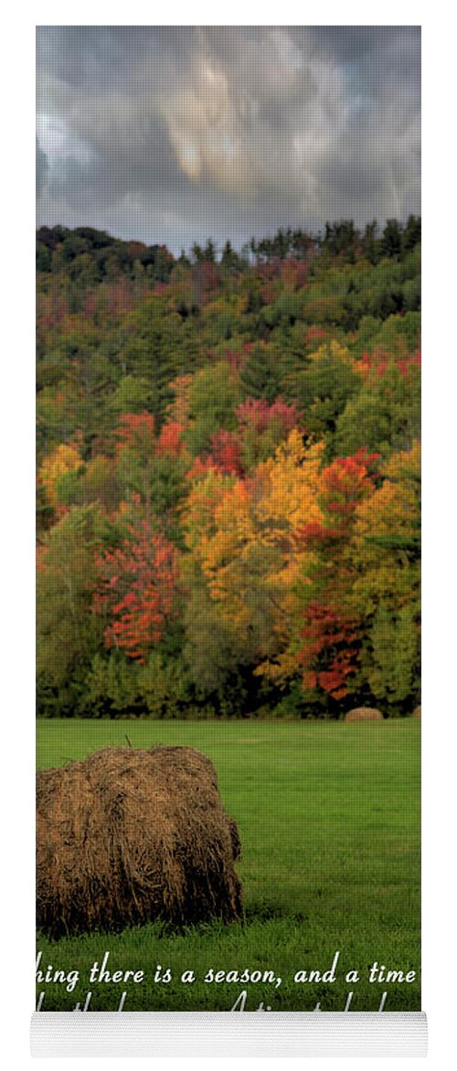 Maine Yoga Mat featuring the photograph There Is A Season by Robert Harris