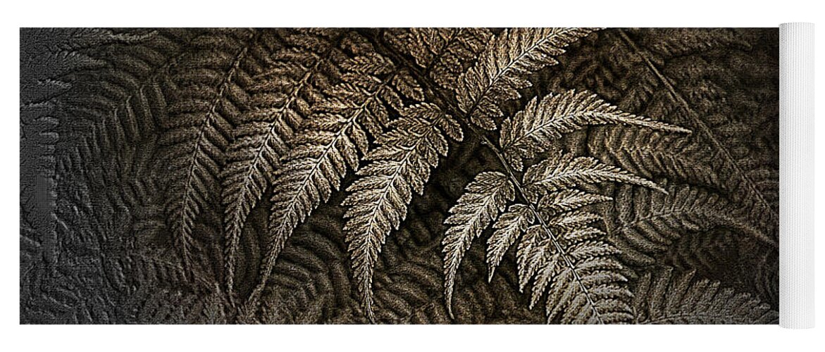 Ferns Yoga Mat featuring the photograph This Fern Is Toast by Rene Crystal