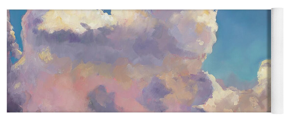 Clouds Yoga Mat featuring the painting Thunderboomer by Billie Colson