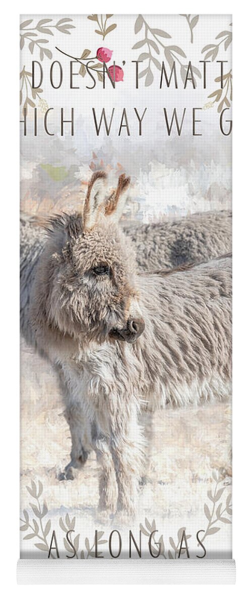 Donkey Yoga Mat featuring the photograph Together We Are Strong by Jennifer Grossnickle