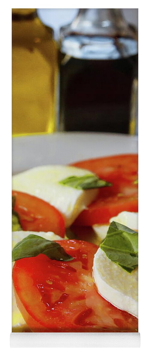 Vegas Yoga Mat featuring the photograph Tomato and Mozzarella Salad by Darryl Brooks
