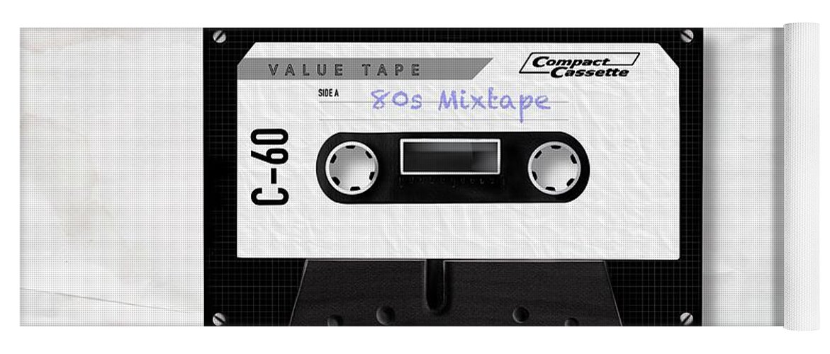 Music Cassette Yoga Mat featuring the painting Tools of the Trade by Mark Taylor