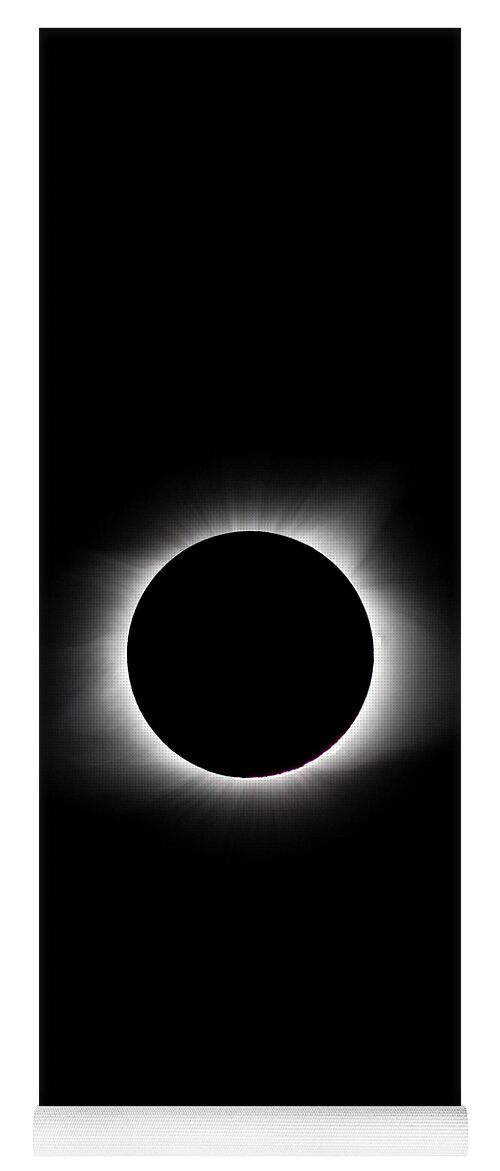 Solar Eclipse Yoga Mat featuring the photograph Total Solar Eclipse by David Beechum