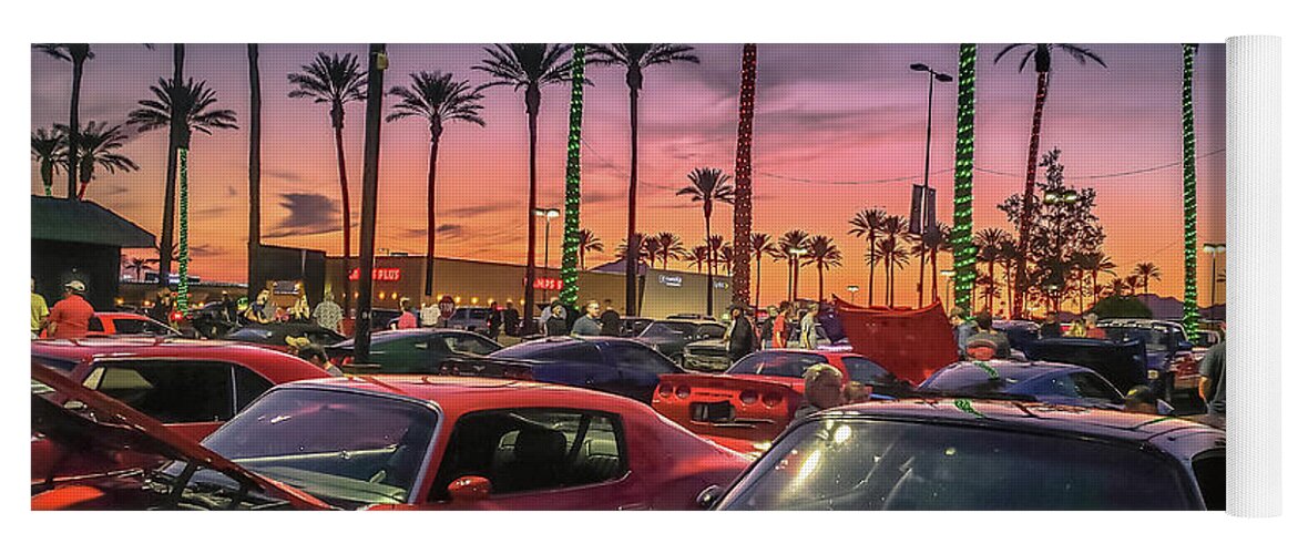 Pontiac Yoga Mat featuring the photograph TransAm Sunset by Darrell Foster