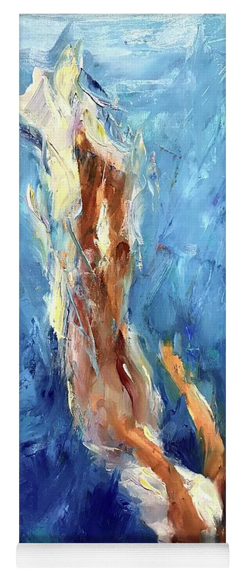 Figurative Yoga Mat featuring the painting Transcendence by Ashlee Trcka