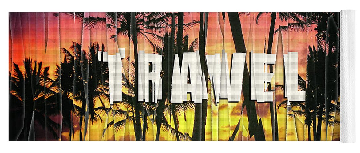 Travel Yoga Mat featuring the digital art Travel by Phil Perkins