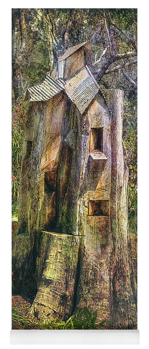 Elaine Teague Yoga Mat featuring the photograph Tree House by Elaine Teague