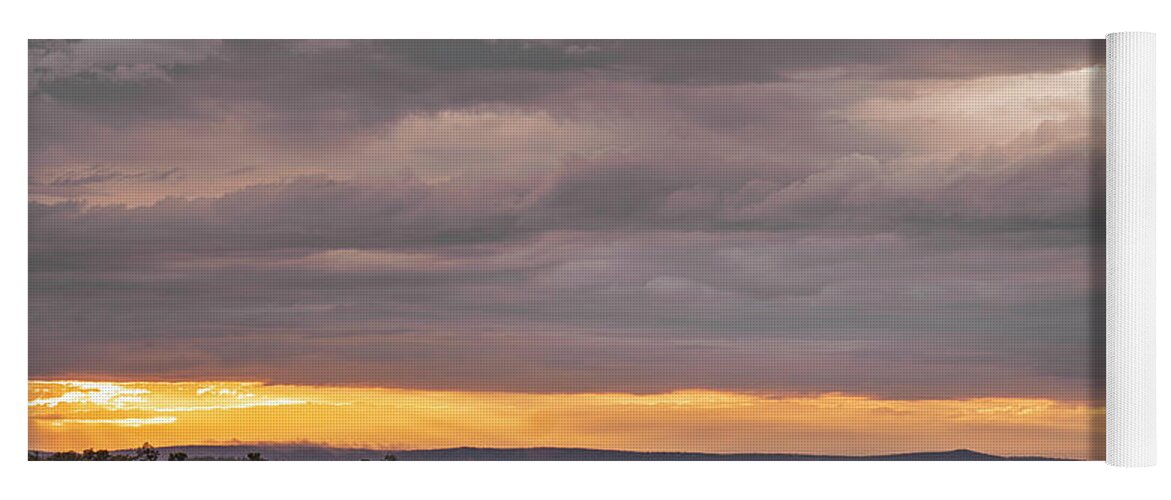 Trexler Yoga Mat featuring the photograph Trexler Nature Preserve Cloudscape Sunset July by Jason Fink