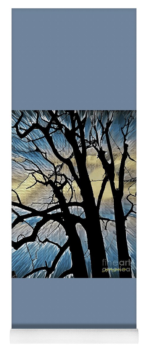 Tree Yoga Mat featuring the photograph Trio in the Moonlight by Jacqueline Shuler