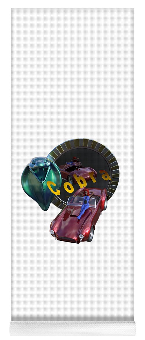 Cobra Yoga Mat featuring the digital art T_shirt Four . . . Cobra by Richard Hopkinson