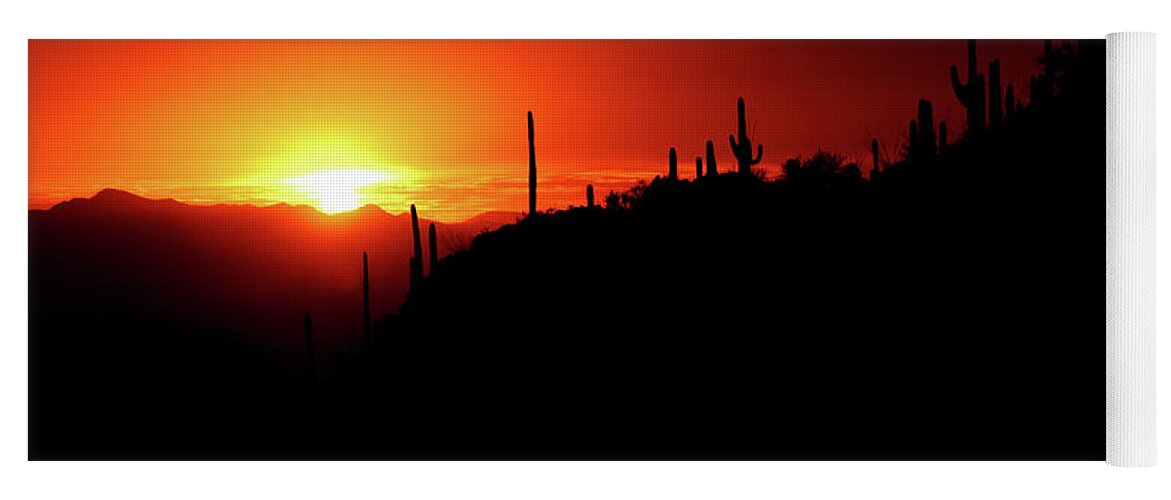 Arizona Yoga Mat featuring the photograph Tucson Sunset by Lens Art Photography By Larry Trager