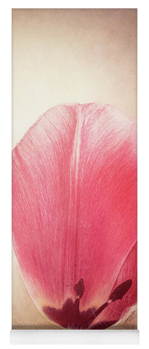 Petal Yoga Mat featuring the photograph Tulip Petal by Philippe Sainte-Laudy